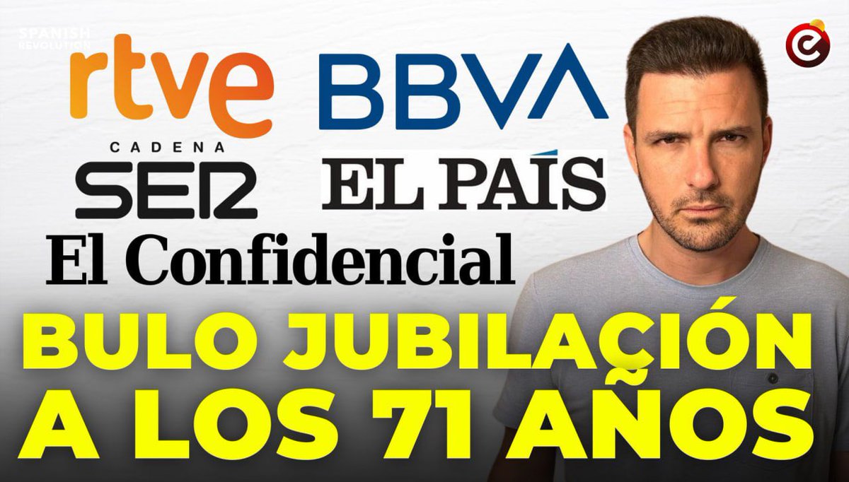 Me da un asco infinito que todos los grandes medios hayan difundido como si fuera una noticia lo que es simplemente propaganda de la banca: se han inventado que los jóvenes se jubilarán a los 71 años! Qué maldita locura!

youtu.be/YehDpD8prTE?si…