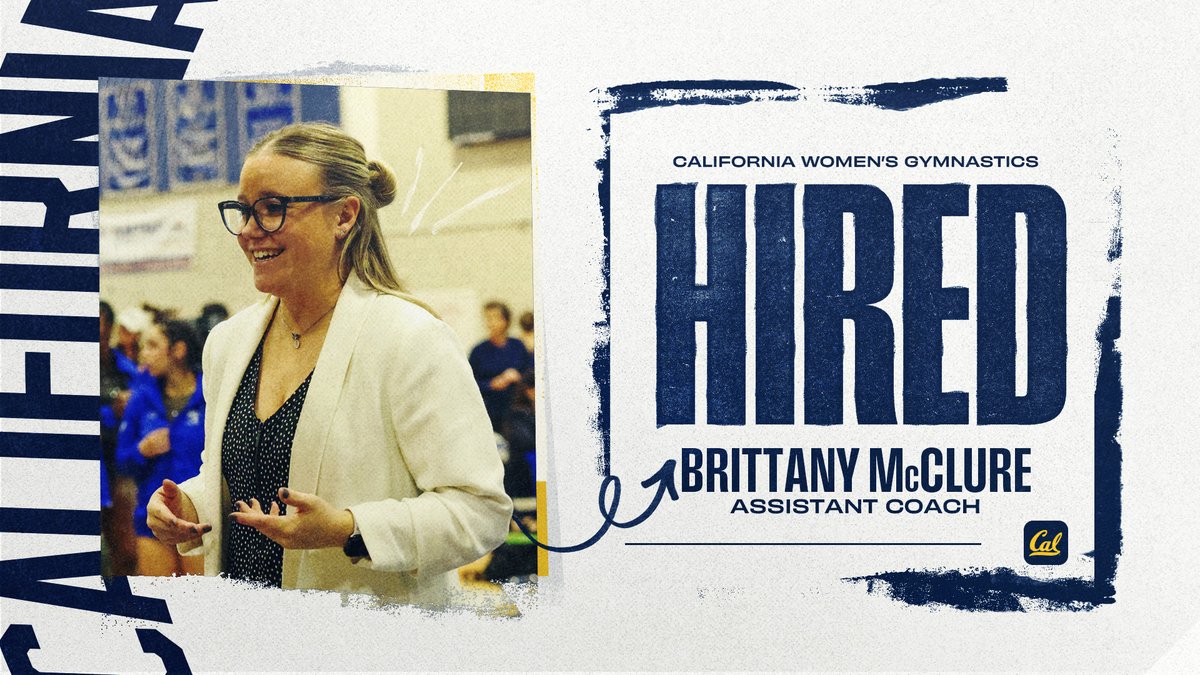CalWGym's tweet image. Please join us in welcoming assistant coach Brittany McClure to the Cal Family! 💙💛
Coach McClure comes to Berkeley after spending the last 5 years at Air Force where she helped the Falcons reach new heights - breaking countless records and producing one of the top athletes in…