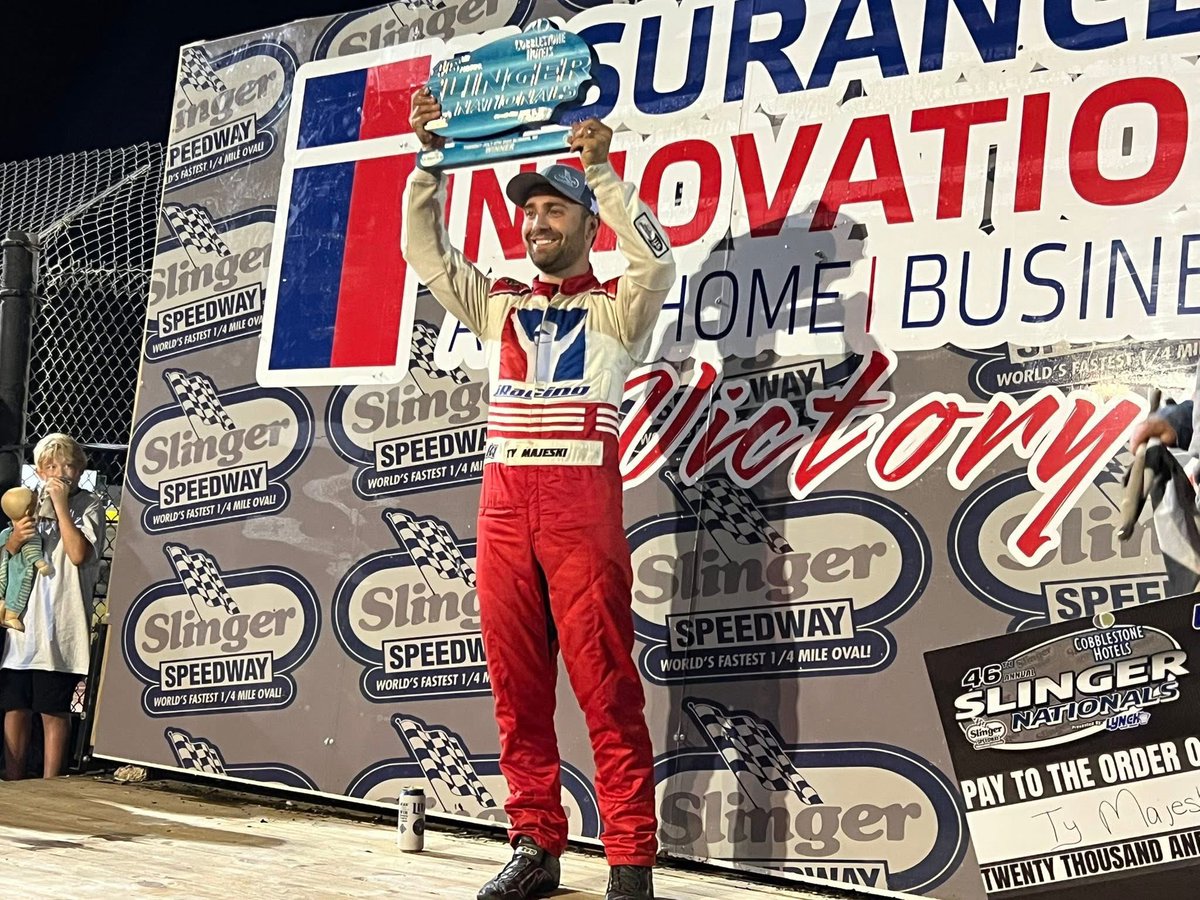 Ty Majeski (@tymajeski) on Twitter photo Finally got the monkey off our back last night! SLINGER NATIONALS 4X! Finally got the monkey off our back last night! SLINGER NATIONALS 4X!
