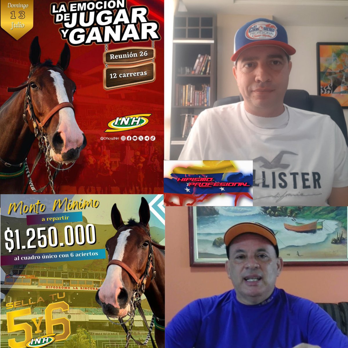 JAVIER A. MARTINS B. (@javimartb) on Twitter photo #HIPISMO No se pierdan
🏇🎥 HIPISMO PROFESIONAL 🗒🖋 <a href="/cronojavimart/">EL CRONOMETRO PROFESIONAL</a> <a href="/revistahvd/">Revistahvd</a>
✔ El Mejor reporte de ⏱ Cancha para las Carreras del 5️⃣y6️⃣ Dominical en #larinconada
✔ El Invitado de la Semana 🎤 <a href="/HERMESJGN/">Hermes Gudiño</a>
✔ Regalitos y mas 💥🤑💰 #HIPISMO No se pierdan
🏇🎥 HIPISMO PROFESIONAL 🗒🖋 <a href="/cronojavimart/">EL CRONOMETRO PROFESIONAL</a> <a href="/revistahvd/">Revistahvd</a>
✔ El Mejor reporte de ⏱ Cancha para las Carreras del 5️⃣y6️⃣ Dominical en #larinconada
✔ El Invitado de la Semana 🎤 <a href="/HERMESJGN/">Hermes Gudiño</a>
✔ Regalitos y mas 💥🤑💰
