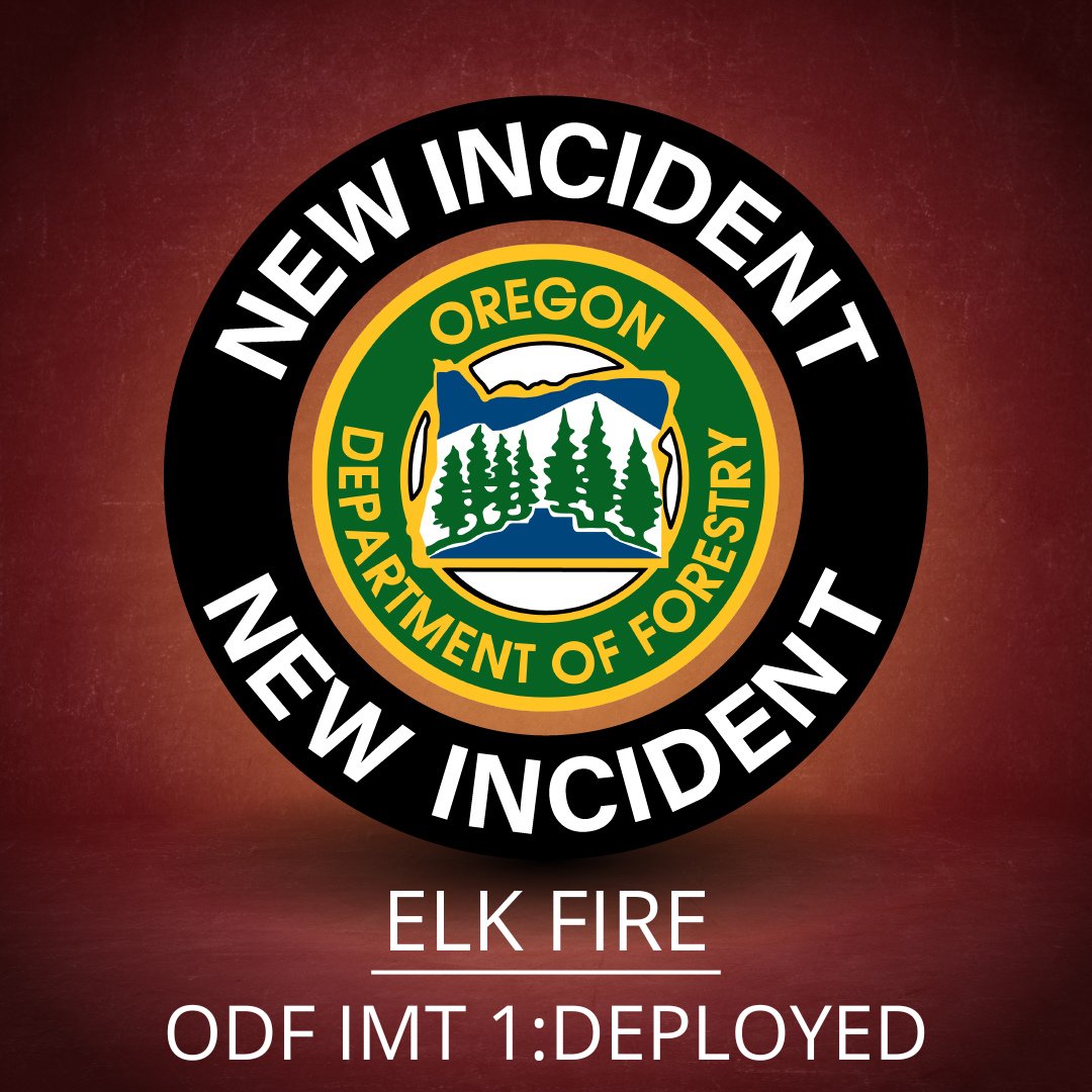 ORDeptForestry's tweet image. The Oregon Department of Forestry (ODF) has deployed Incident Management Team 1 (IMT 1) to the Klamath-Lake District to manage the Elk Fire in the Bly Mountain area. This is the second ODF IMT deployment in the last 24 hours.
Read more: ow.ly/uMrk50Wn9Pb