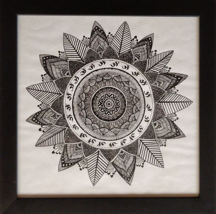 pateltwinkle57's tweet photo. Art of the Day: "A Sacred Flower". Buy at: https://t.co/cfuvGowSzi https://t.co/3ZdzTUgL8E