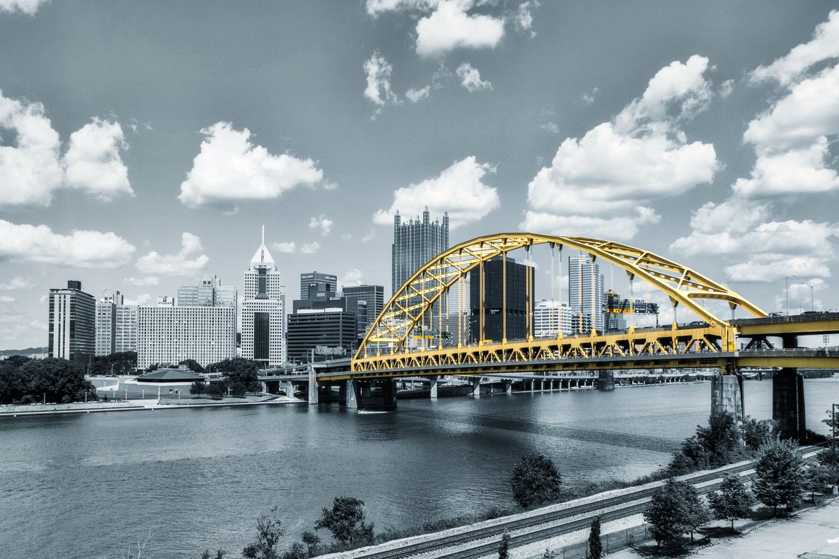 DaveDiCello's tweet image. Midday light isn't always best for photography, but I tried to make the most of it leaving the Bucco game last week. I don't think I've ever shot this view of #Pittsburgh at this time of day, and the bright sun really made the Ft. Pitt Bridge pop.