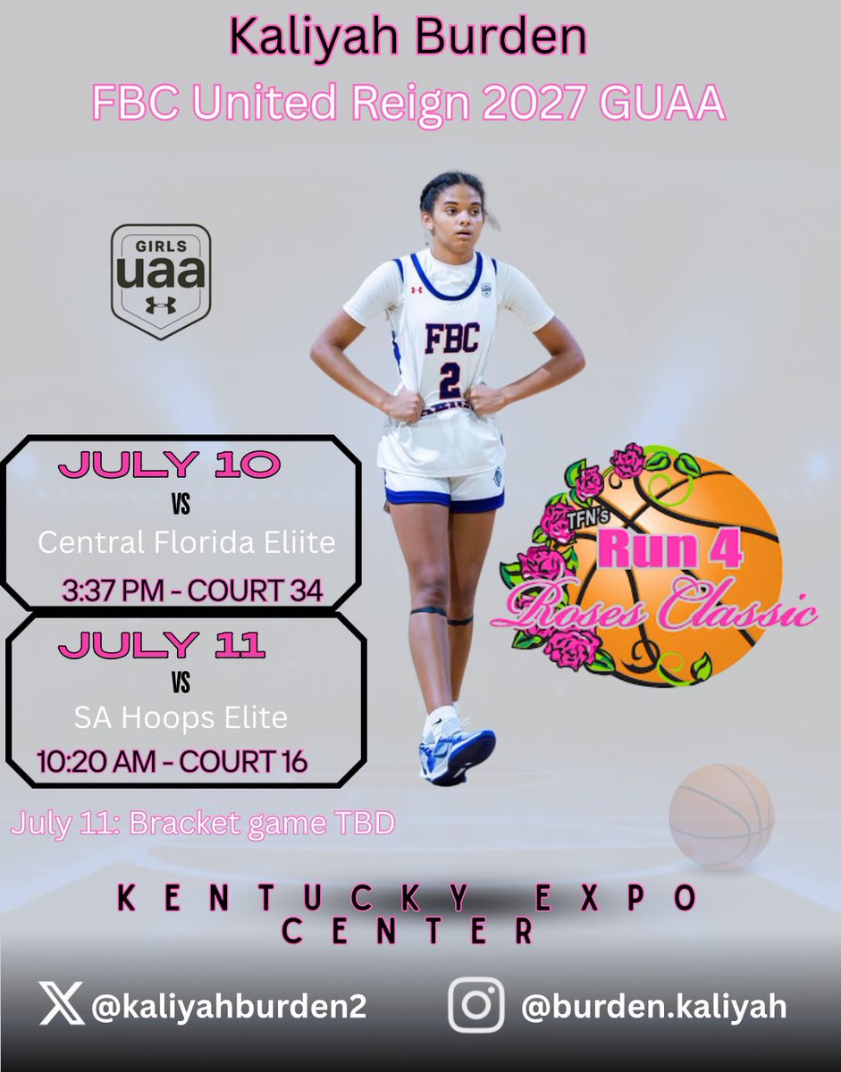 Kaliyah Burden (@kaliyahburden2) on Twitter photo Hereβs our schedule for Roses. Come check us out you donβt wanna miss our team!! <a href="/2027Fbcreign/">FBC Reign 2027 GUAA</a> <a href="/rfvann24/">Rachel Vann</a> <a href="/CoachVann35/">Justin Vann</a> Hereβs our schedule for Roses. Come check us out you donβt wanna miss our team!! <a href="/2027Fbcreign/">FBC Reign 2027 GUAA</a> <a href="/rfvann24/">Rachel Vann</a> <a href="/CoachVann35/">Justin Vann</a>