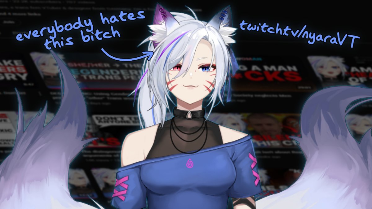I know I'd probably have more supporters if I was using a facecam for my streams..

but I think it's way too funny that right wingers get upset at an anime fox girl :3
