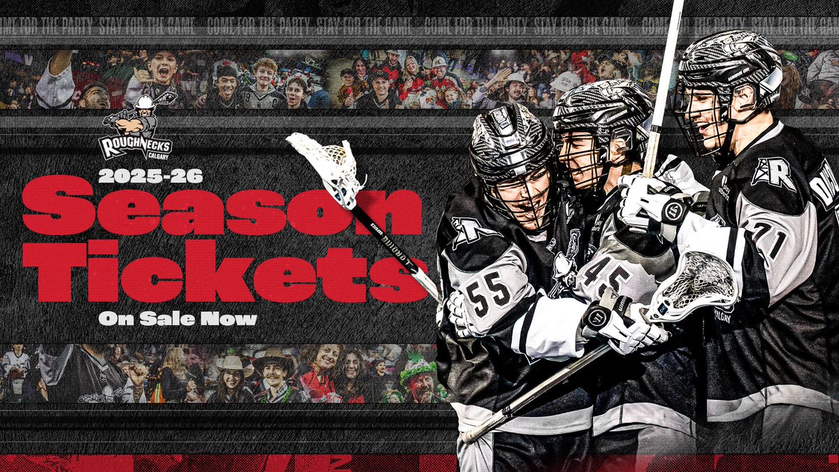 Season tickets are on sale now!!

Join us for the best party in town all season long and enjoy some amazing benefits!

Buy Now | calgaryroughnecks.com/season-tickets/
