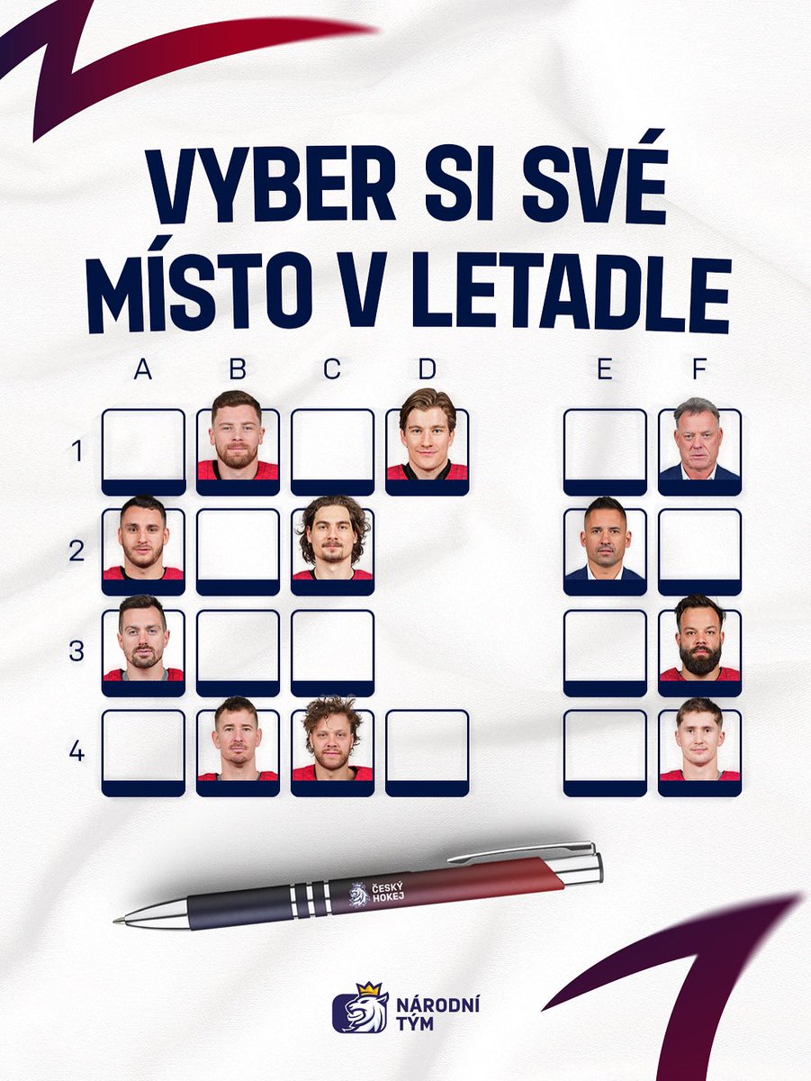 Nastoupíte do letadla a takhle vypadá zasedací pořádek. ✈️ Jaké místo si vyberete? 🤨

#narodnitym #ceskyhokej