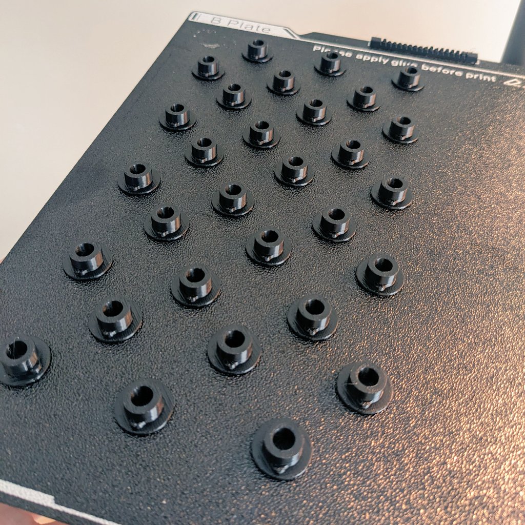 When you're using 3D-printing stuff to sell, spending a few working days dialing in each material to perfection really does pay off. ABS is a *bitch* to print consistently but just LOOK at these little locking pin clasps. This is before surface treatment, straight out of the K1C