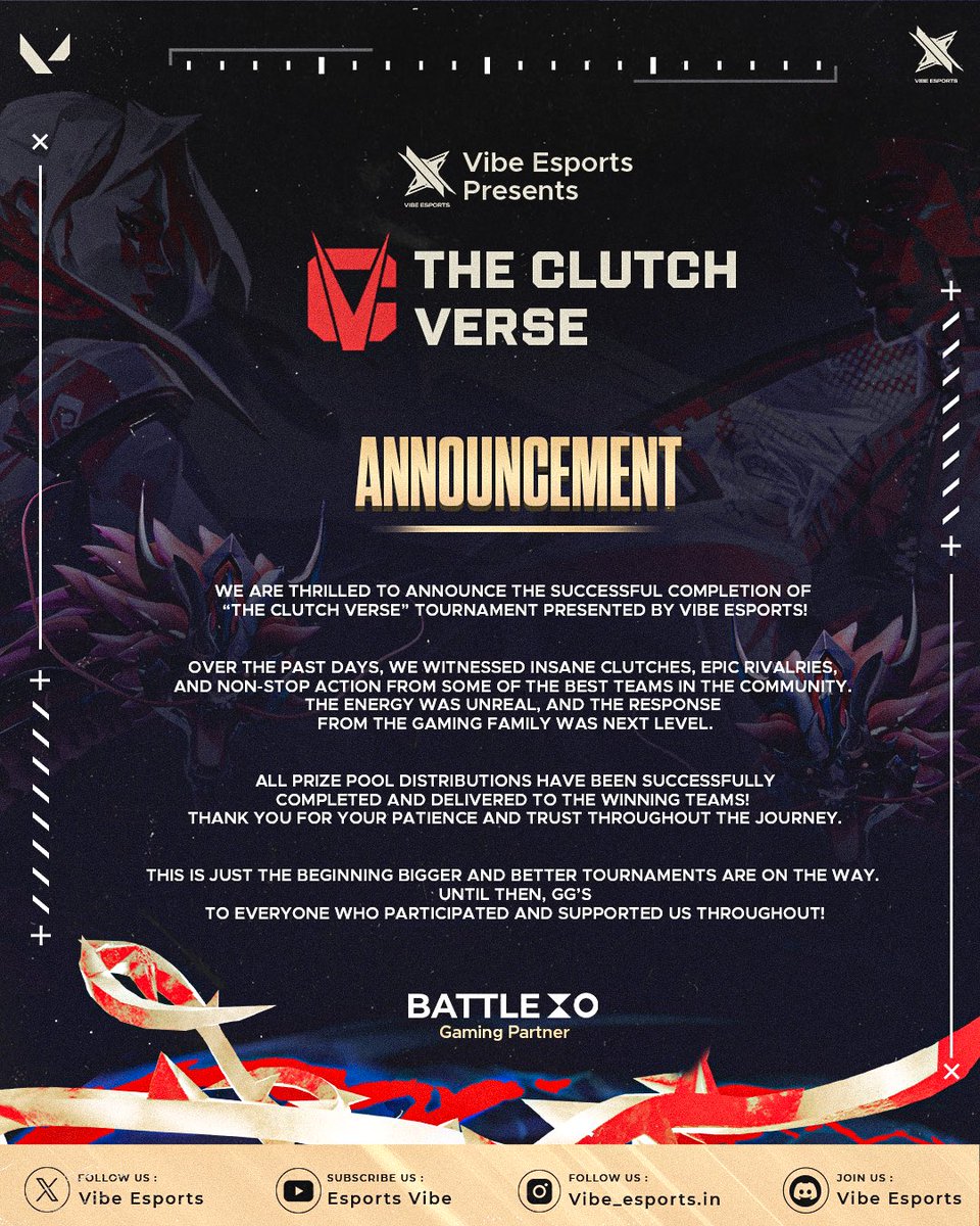 Vibe Esports (@vibeesports_in) / Posts / X