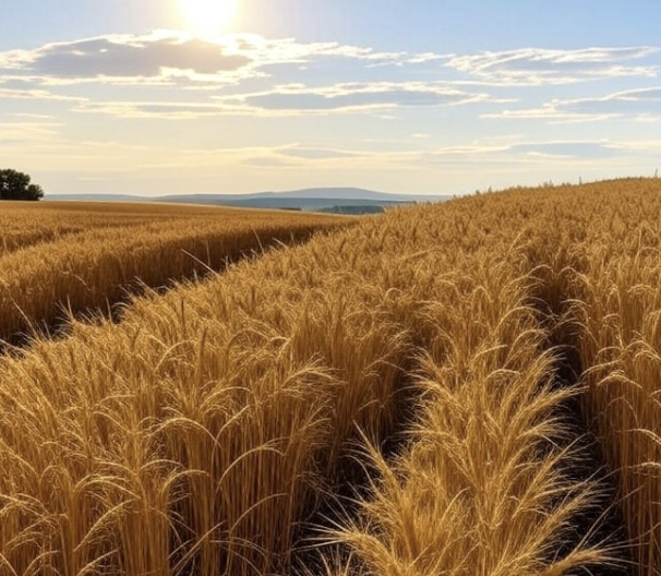 Not only is the wheat in this field genetically modified, the picture itself is AI. #DoubleWhammy