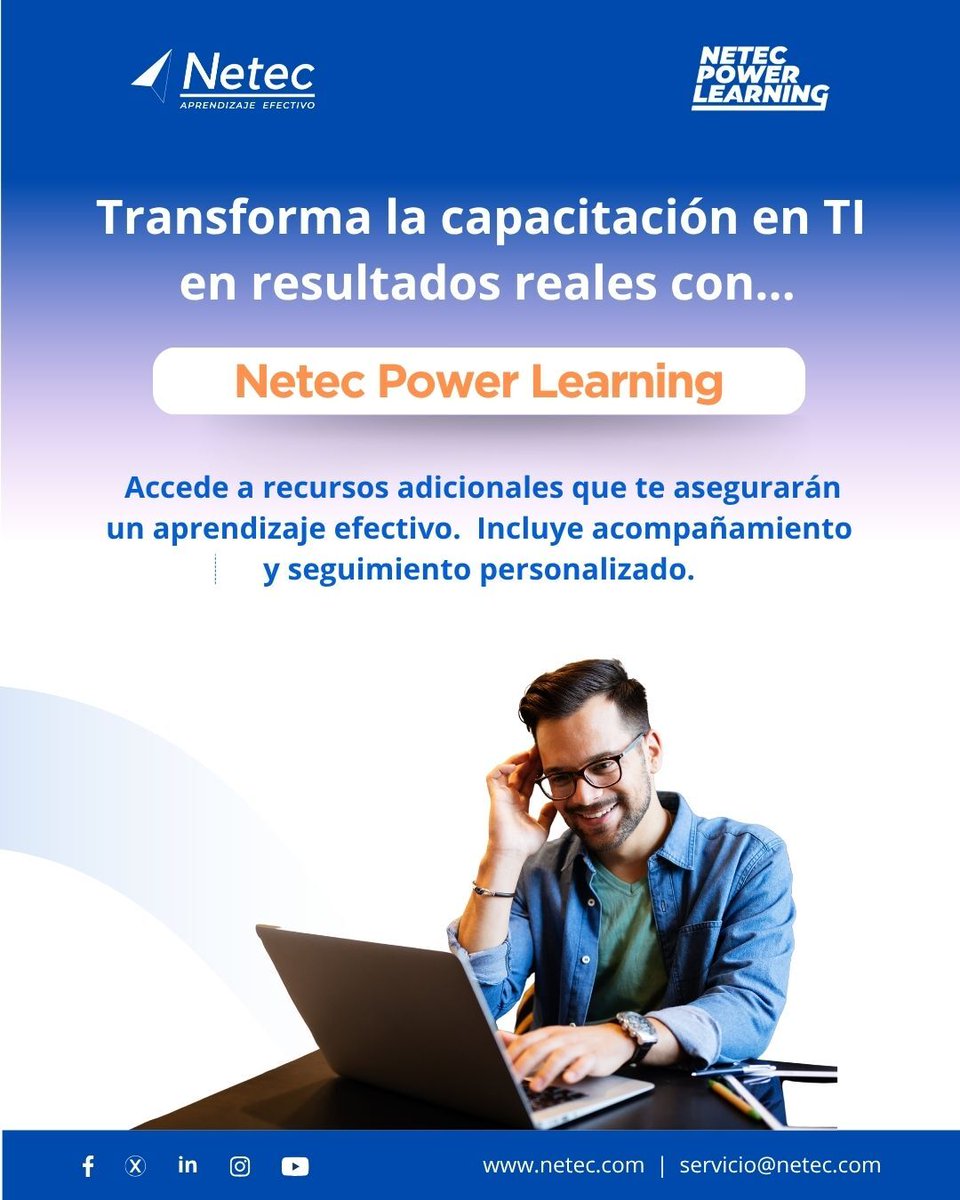 netec's tweet image. 🚀 ¿Tu equipo está adoptando realmente las nuevas tecnologías?
Netec Power Learning combina contenidos oficiales con seguimiento personalizado para impulsar la certificación y el desarrollo de talento.
🔗 Descubre más: hubs.la/Q03wv5rw0
#NetecPowerLearning #TI