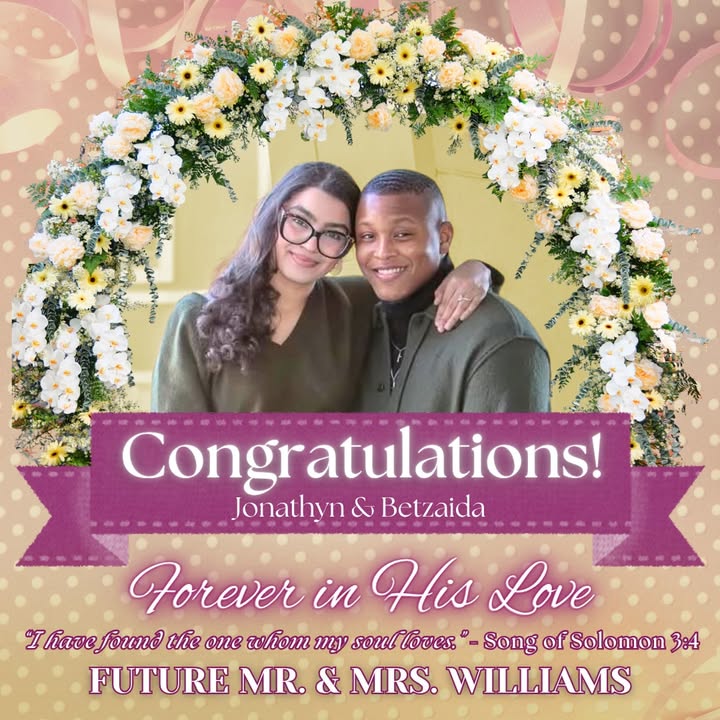 lvwithval's tweet photo. Congratulations to Jonathyn &amp; Betzaida on your engagement! 💍

We are so excited to see you enter this next chapter in your life. We pray your marriage is full of blessings! May you continue to grow into all that God has called you to, and may you lead with wisdom. https://t.co/Yn87CIVFqY