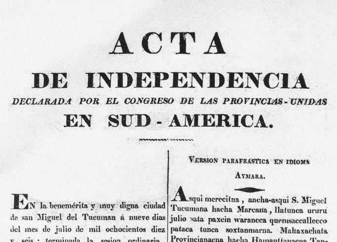 EricCalcagno's tweet image. Nuestra gloriosa Acta de Independencia, tanto en castellano como en aymara (también había otra versión en quichua). Dedicado a los cipayos que flashean Europa o Estados Unidos. Viva la Patria!!!!
#9DeJulio
#VamosAVolver
#MileiCorrupto
#MileiBuitre
#PARQUELEZAMA