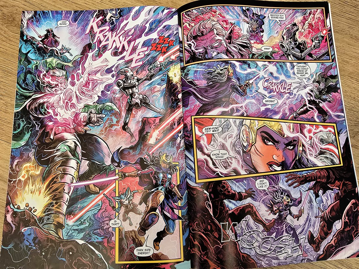 thank you <a href="/DarkHorseComics/">Dark Horse Comics</a>  for sending comps for Star Wars- the high republic adventures: Dispatches from the Occlusion Zone TPB!
Inside, the story i did for issue #4 with art and colors by me, written by Cavan Scott

#starwars #darkhorse 

<a href="/Lucasfilm/">Lucasfilm</a>  <a href="/starwars/">Star Wars</a>