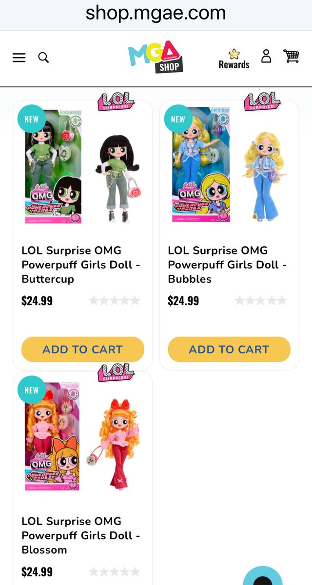 LOL Surprise OMG Powerpuff Girls Dolls are available for purchase on MGA’s official online shop!
