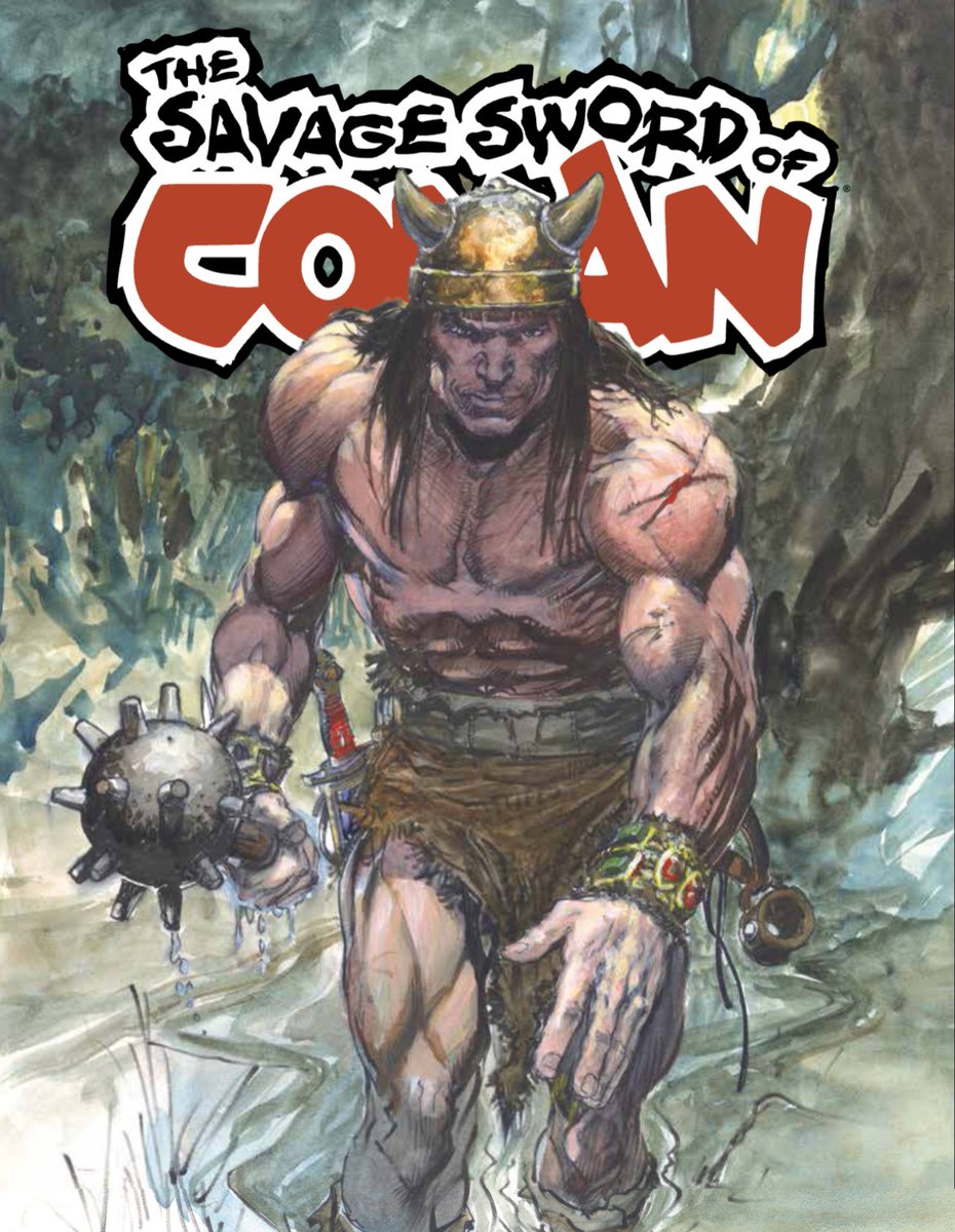 conanbycrom's tweet image. The Savage Sword of Conan #9 strikes the shelves this day!
This cover be special, for it is a rare and mighty honor; art from the hand of the late, great Neal Adams, seen by none until now. His legacy lives like an echo of thunder across the ages, and Team Conan is proud to bear…