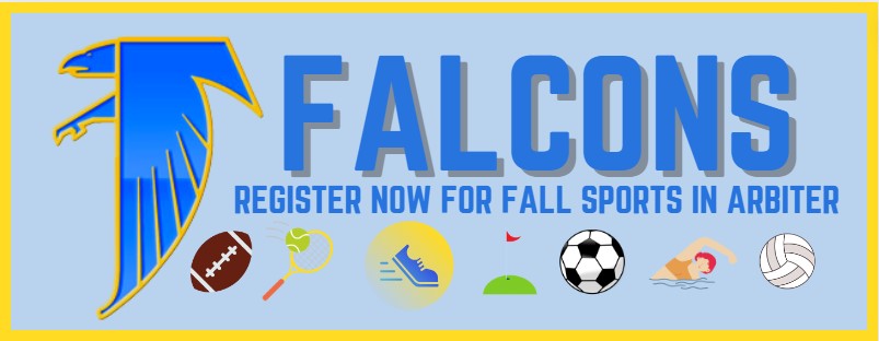Hey Falcon Parents &amp; Athletes! Fall registration IS OPEN. Please get registered today w/a CURRENT PHYSICAL to be approved for Fall tryouts &amp; participation. Start date is Monday 8/11. Please be sure to register @ this link by 8/8 to be approved in time! 💙💛students.arbitersports.com/programs/wheat…