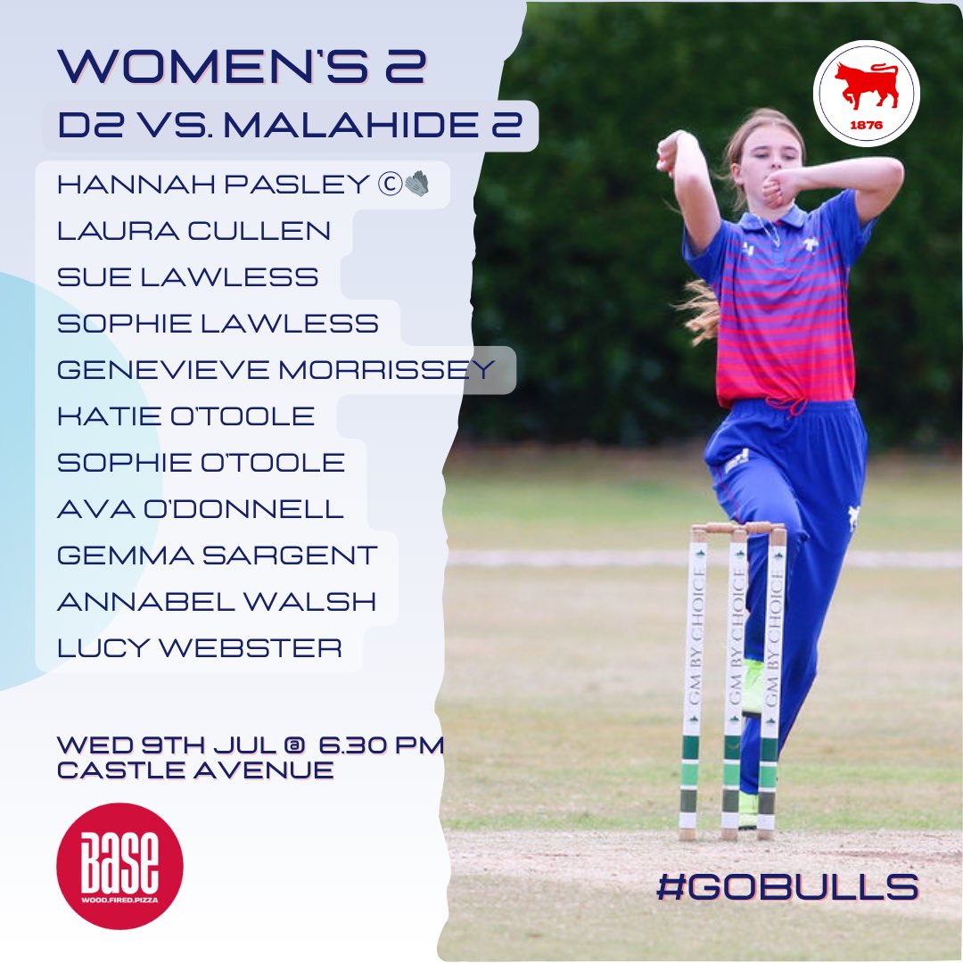 Here is the W2 team sheet fot today’s game. #GoBulls 🔵🔴