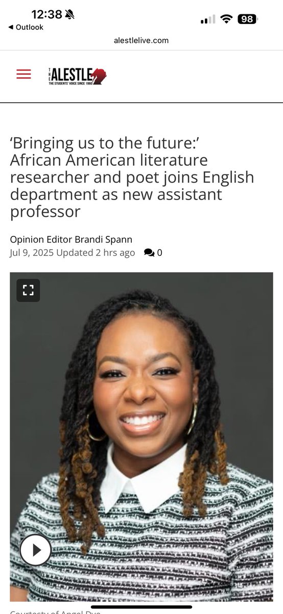 When I tell y’all I am WEEPING? Believe me. Getting this position is the manifestation of so many hopes, prayers, and years of striving. To God be the glory! 🥹 alestlelive.com/news/article_b…