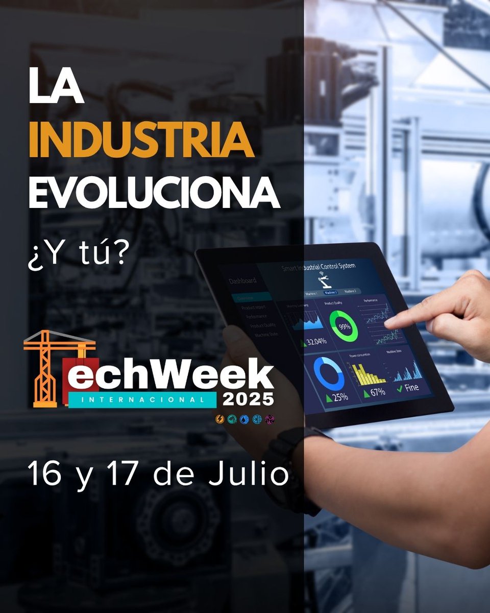 🔧 La industria ya no es lo que era… y eso es una gran noticia.

Hoy hablamos de automatización, eficiencia energética, conectividad inteligente y sostenibilidad.

TechWeek 2025
🗓️ 16 y 17 de julio · CDMX
👉 Regístrate ahora: bit.ly/4jYD1SO