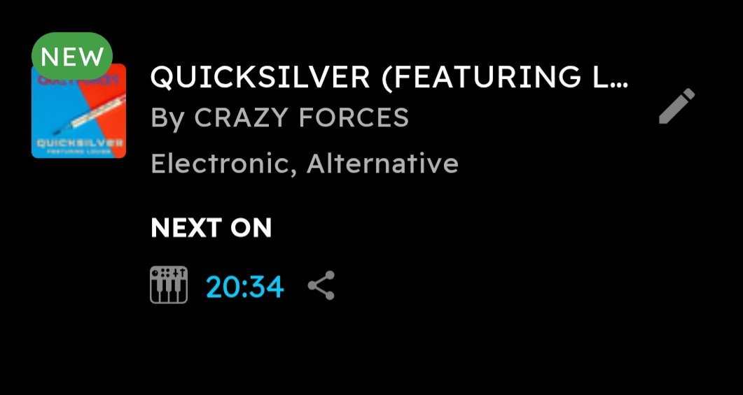 Crazy Forces (@forcescrazy) on Twitter photo Have you heard my new track 'Quicksilver' featuring Louisa yet? Head over to mostrated.com <a href="/mostrated/">MOST RATED</a> at 20:34 BST & check it out. Thanks for the support. Have you heard my new track 'Quicksilver' featuring Louisa yet? Head over to mostrated.com <a href="/mostrated/">MOST RATED</a> at 20:34 BST & check it out. Thanks for the support.