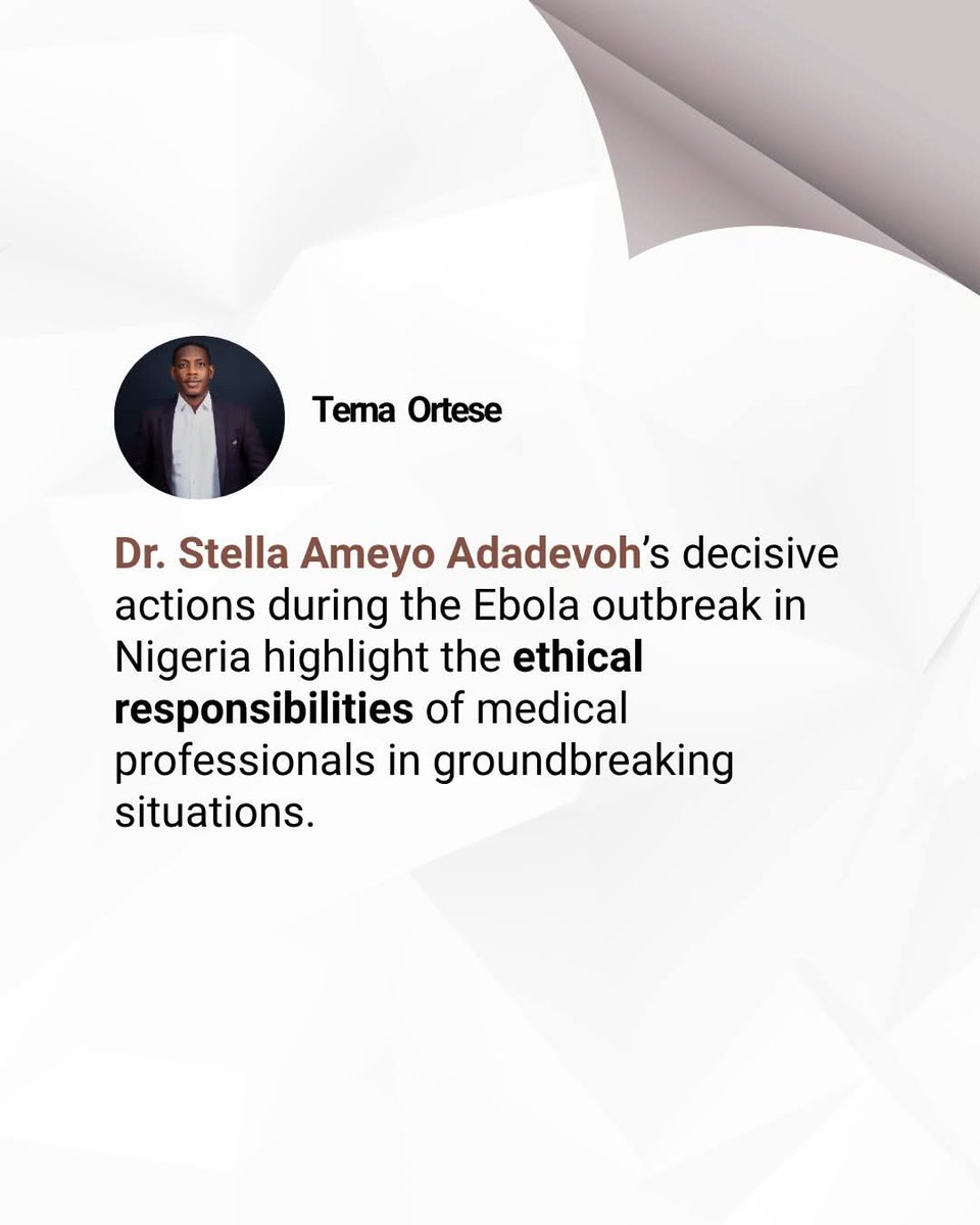 Terna Ortese (@tortese) on Twitter photo <a href="/drasatrust/">DRASA (Dr. Ameyo Stella Adadevoh) Health Trust</a> - Dr. Ameyo Stella Adadevoh Health Trust
#health
#EthicalResponsibility <a href="/drasatrust/">DRASA (Dr. Ameyo Stella Adadevoh) Health Trust</a> - Dr. Ameyo Stella Adadevoh Health Trust
#health
#EthicalResponsibility