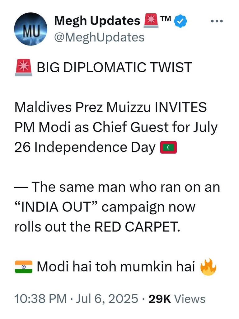 Turning adversaries into hosts 👏
A textbook example of 
Hon #PMModi Ji’s master diplomacy !!
#MyPMMyPride