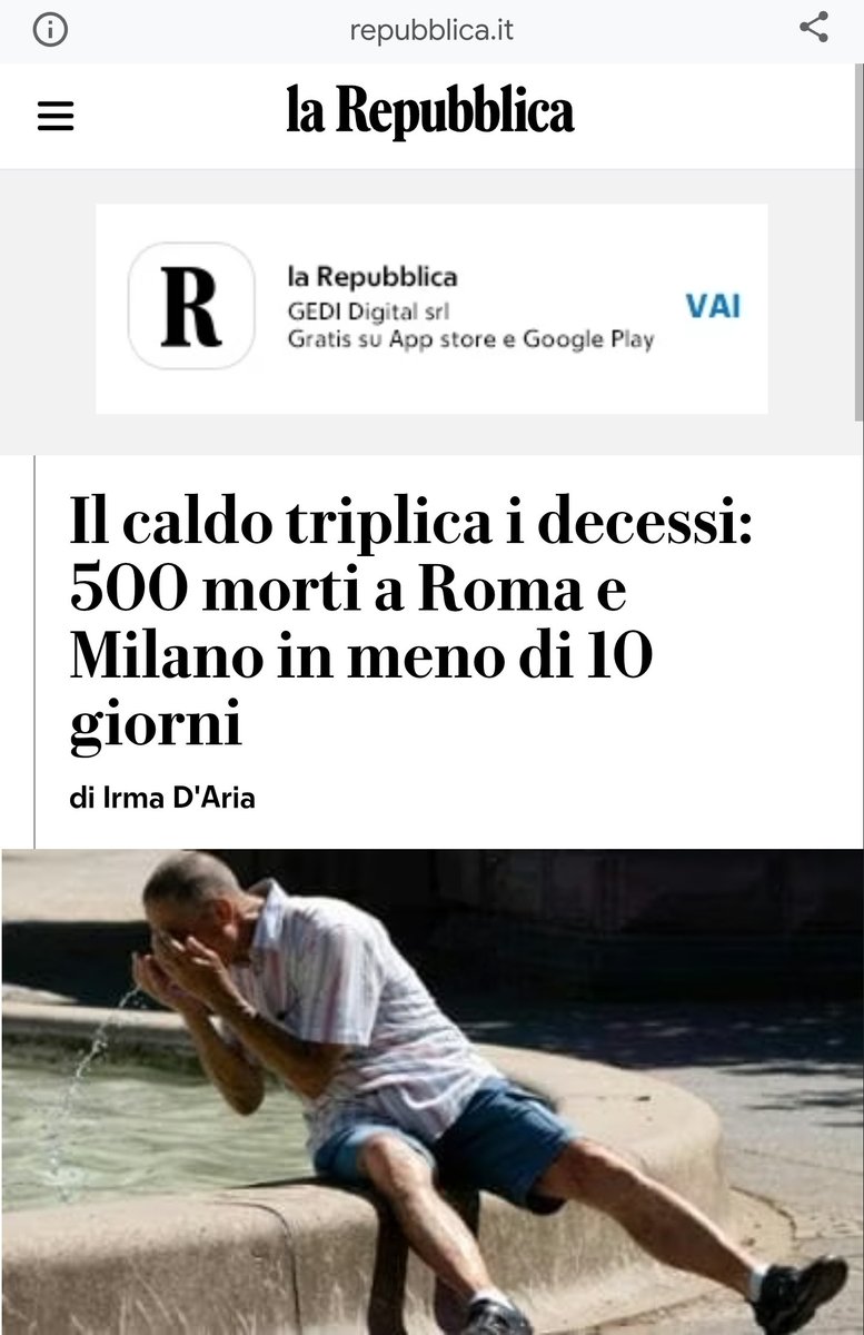 Claudio Borghi A. (@borghi_claudio) on Twitter photo ‼️‼️ FAKE NEWS CLIMATICA‼️‼️
Questa 👇 "notizia" riportata da TUTTI i giornali mainstream è una BALLA CLAMOROSA.
Cita uno studio di <a href="/imperialcollege/">Imperial College London</a> Londra che HA NUMERI INVENTATI.
Ecco lo studio: imperial.ac.uk/media/imperial…
Per Milano STIMA un numero di morti IN PIÙ RISPETTO AL ‼️‼️ FAKE NEWS CLIMATICA‼️‼️
Questa 👇 "notizia" riportata da TUTTI i giornali mainstream è una BALLA CLAMOROSA.
Cita uno studio di <a href="/imperialcollege/">Imperial College London</a> Londra che HA NUMERI INVENTATI.
Ecco lo studio: imperial.ac.uk/media/imperial…
Per Milano STIMA un numero di morti IN PIÙ RISPETTO AL