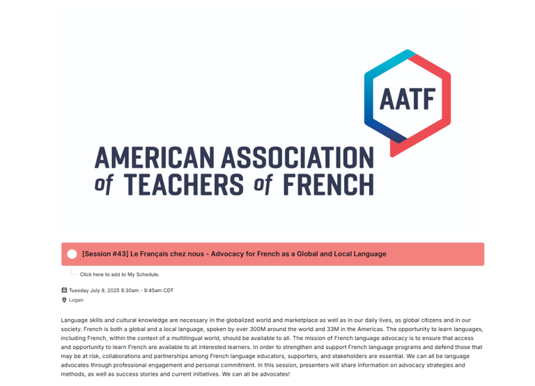 AAFLFC - French Lang & Francophone Culture US tweet media