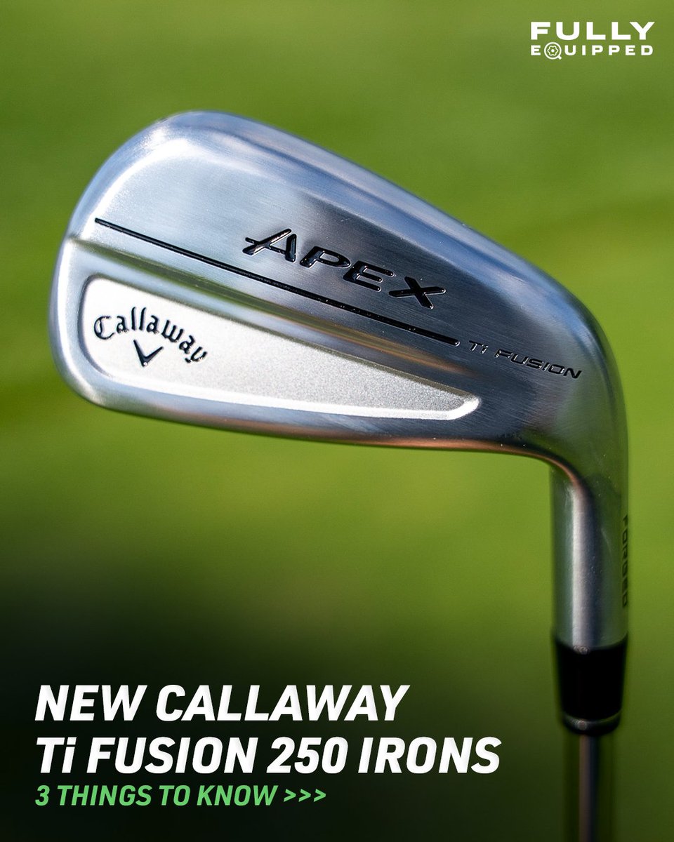 Fully_Equipped's tweet image. The Ti Fusion series has a new addition with the 250 lineup. We tested them out and have three things you should know.
- Built for forgiveness AND speed
- Titanium, forged feel
- All the tech, dressed to impress
Learn more about Callaway's latest.
👉 tinyurl.com/4h68swcz