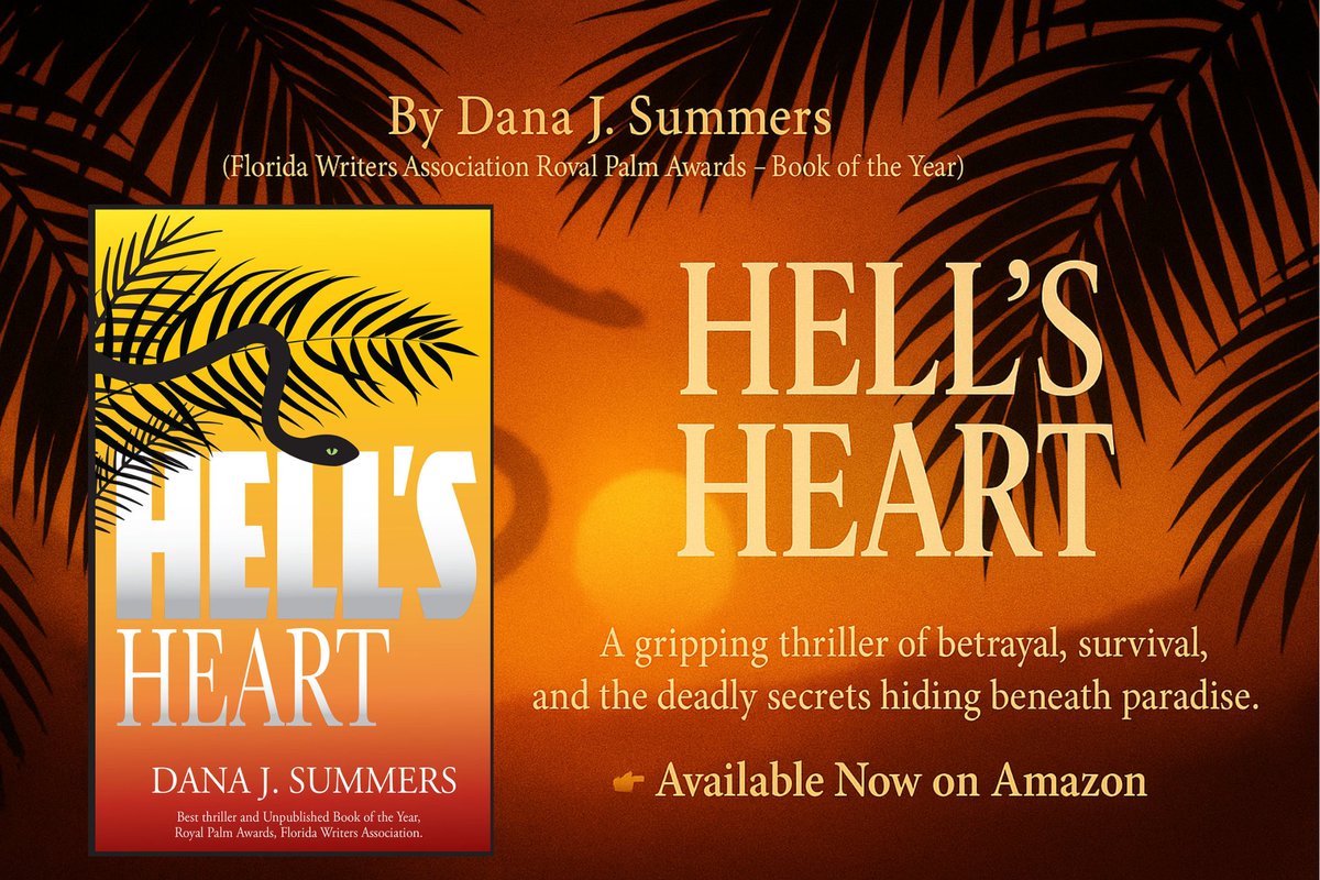 DanaJSummers's tweet photo. 🔥 Secrets. Betrayal. Survival.
The award-winning thriller Hell’s Heart by Dana J. Summers will keep you turning pages late into the night.
👉 Available now on Amazon.
#Thriller #MysteryBooks #Reading #BookTwitter https://t.co/cT1CRJgkTW