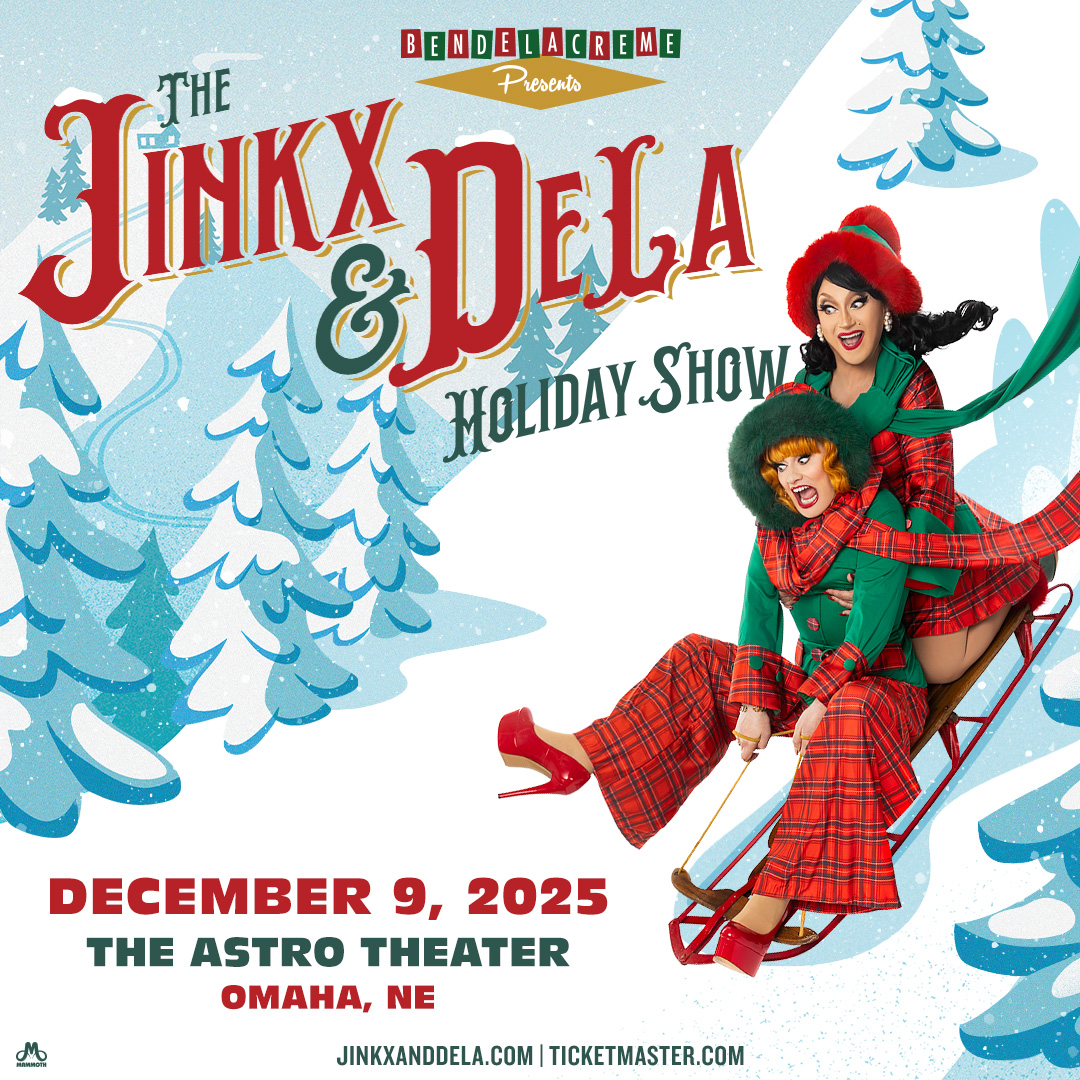 The Astro (@astronebraska) on Twitter photo The Jinkx & DeLa Holiday Show starring @BenDeLaCreme <a href="/JinkxMonsoon/">Jinkx Monsoon</a> comes back 12/9 at The Astro Theater with an over-the-top camp spectacle, side-splitting gags, heartfelt storytelling, and thrilling dance numbers. Tix & VIP at JinkxAndDeLa.com. Onsale 7/11 at 12pm!🎟 The Jinkx & DeLa Holiday Show starring @BenDeLaCreme <a href="/JinkxMonsoon/">Jinkx Monsoon</a> comes back 12/9 at The Astro Theater with an over-the-top camp spectacle, side-splitting gags, heartfelt storytelling, and thrilling dance numbers. Tix & VIP at JinkxAndDeLa.com. Onsale 7/11 at 12pm!🎟