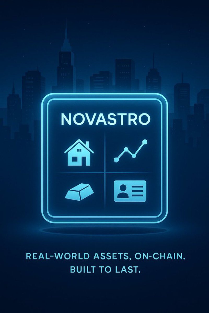 flashcom137's tweet image. Novastro isn’t building hype — it’s building the rails for real-world finance onchain.
Tokenized assets, AI-driven compliance, shared security, custom L3s — all in one stack.

Infra like this doesn’t trend.
It transforms.
@Novastro_xyz #RWA #DePIN #ModularFi

@shreedharshetty