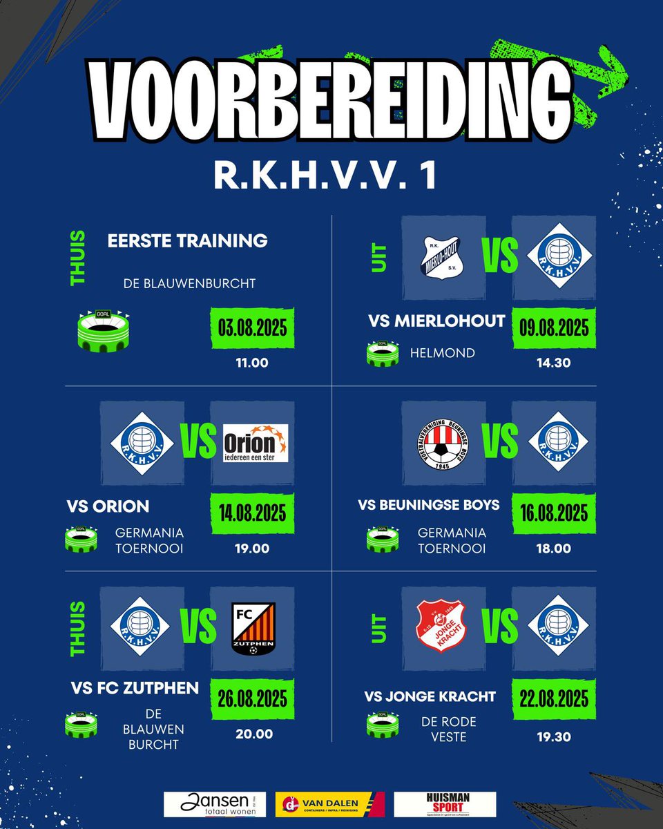 R.K.H.V.V. official (@rkhvv_) on Twitter photo Op 3 augustus 2025 start de voorbereiding van R.K.H.V.V. 1 op het nieuwe seizoen <a href="/rkhvv_/">R.K.H.V.V. official</a> <a href="/RKSVmierlohout/">RKSV Mierlo Hout</a> <a href="/SVOrionNijmegen/">SV Orion</a> <a href="/BeuningseBoys/">Beuningse Boys</a> <a href="/fc_zutphen/">FC Zutphen</a> Op 3 augustus 2025 start de voorbereiding van R.K.H.V.V. 1 op het nieuwe seizoen <a href="/rkhvv_/">R.K.H.V.V. official</a> <a href="/RKSVmierlohout/">RKSV Mierlo Hout</a> <a href="/SVOrionNijmegen/">SV Orion</a> <a href="/BeuningseBoys/">Beuningse Boys</a> <a href="/fc_zutphen/">FC Zutphen</a>