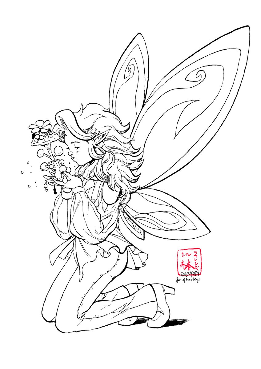 OculusFestum's tweet photo. ✨🧚♀️Here’s Aster, the ethereal fairy based on a request on r/DrawForMe.
Wings sparkling like twilight and a heart as gentle as the breeze, she’s ready to enchant the world! 🌿💫
#FairyArt #Inkart #Inkillustration #Drawing #FantasyIllustration #DigitalArt #ocart #drawforme https://t.co/gTpRimKH7u