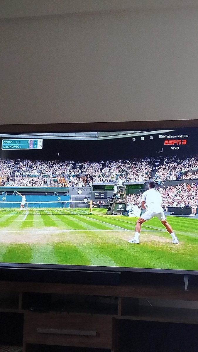 cabraldivulga's tweet photo. A questão é se o Cobolli aguenta manter o altíssimo nível por muito tempo como o Djko . 
#WimbledonNaESPN https://t.co/IYM87BViZG