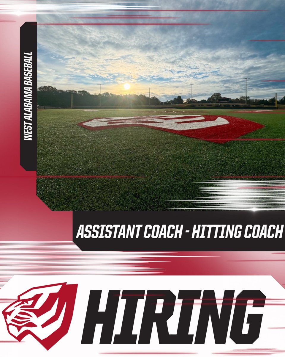 The defending GSC Champs are hiring!
We are looking for a Hitting Coach. If you or someone you know is interested, you can find more info in the link below! 👇 

🔗: apply.interfolio.com/170068
