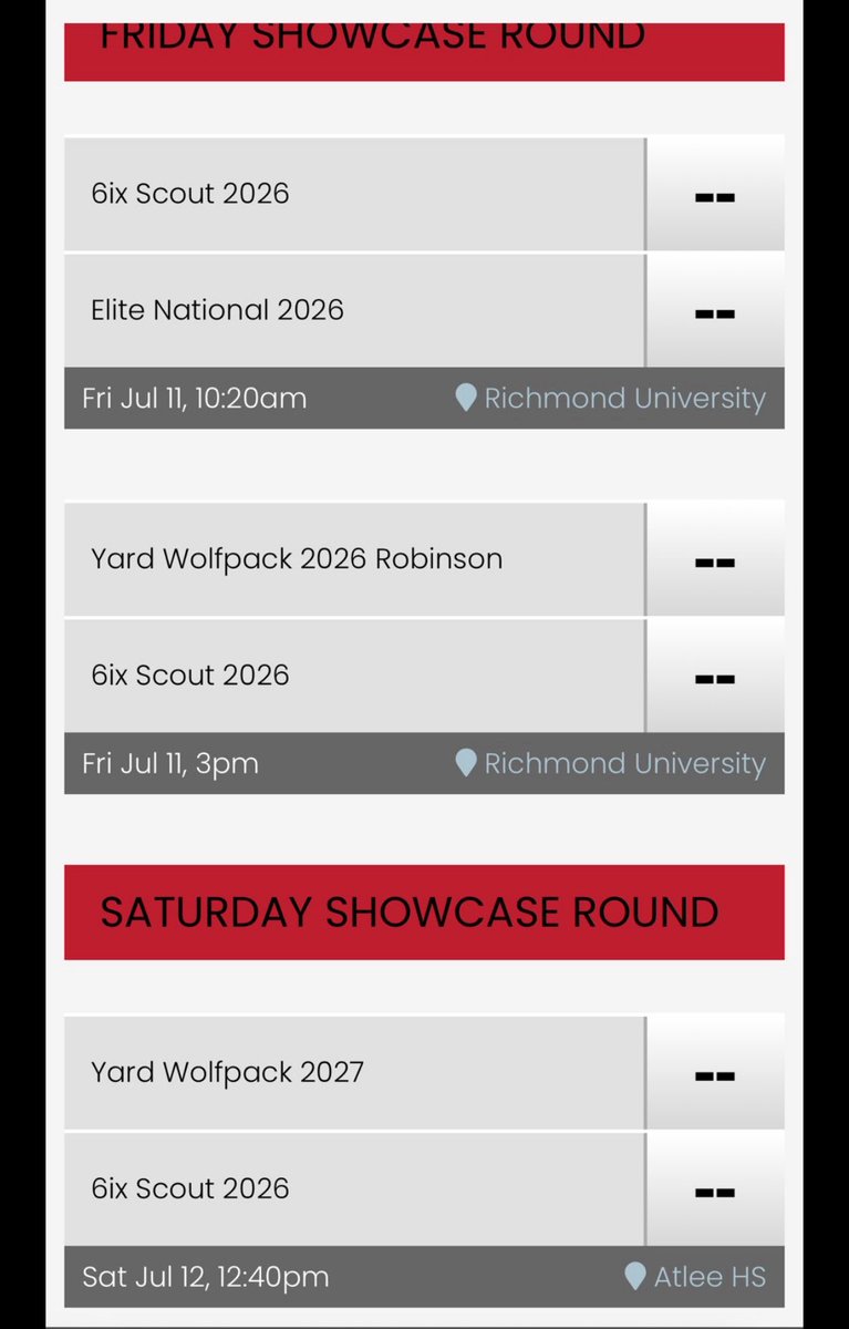 ZyrinSmack's tweet photo. Excited to play at the Elite Baseball Richmond Showcase, here is my schedule below. @C_Lope6 https://t.co/9hekTvLs7U