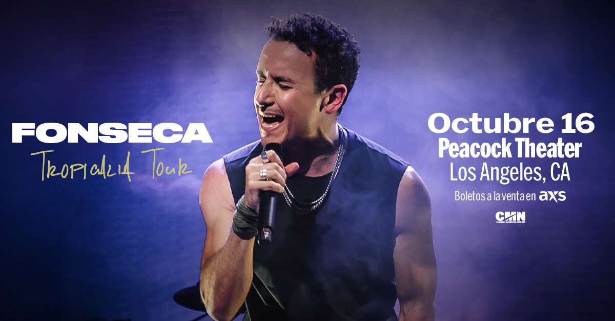 peacock_theater's tweet image. 📍LOS ANGELES, ¡tenemos NUEVA FECHA! Estamos listos para llenarlos de alegría y cerrar el TROPICALIA US Tour de Fonseca 🌴✨
Nos vemos este 16 de octubre en la ciudad más importante de la costa oeste 🕺💃
🎟️ pckthr.la/fonseca25Tw