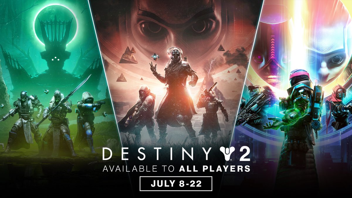 Guadagnate un arsenale di pezzi esotici e leggendari per essere pronti per la nuova saga.

Vivete in prima persona le espansioni Destiny 2: La Regina dei Sussurri, Destiny 2: L'Eclissi e Destiny 2: La Forma Ultima, accessibili a tutti dall'8 al 22 luglio 2025.
