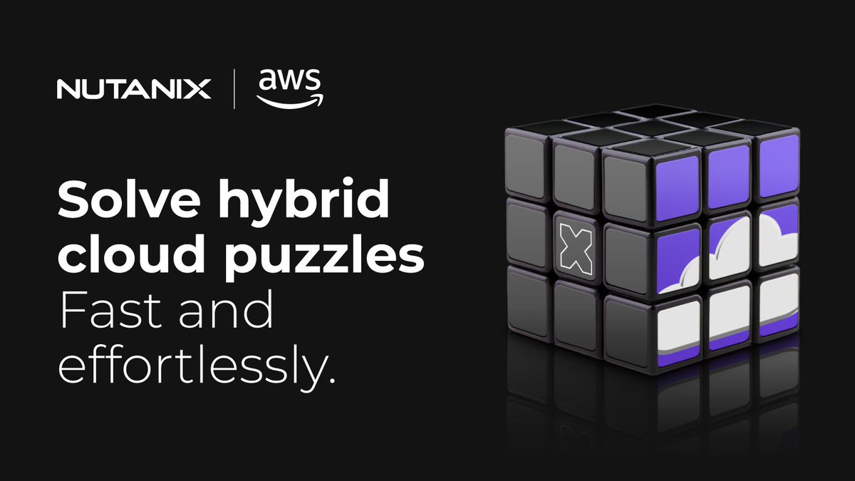 nutanix's tweet image. Inefficient and siloed cloud operations?
With Nutanix Cloud Clusters on @AWS, that’s history. 🙌
You get seamless migration and unified management without any roadblocks. It's time to simplify cloud operations and accelerate outcomes: ntnx.com/44K7rmw
#NutanixStories