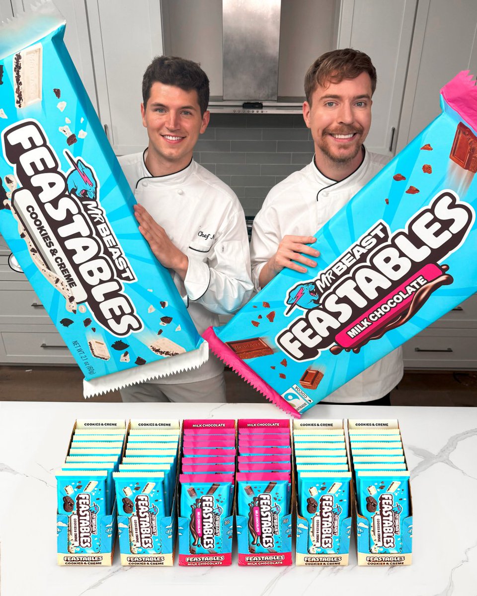 Candy Industry (@candyindustry) on Twitter photo .<a href="/Feastables/">Feastables</a>, the ethically sourced chocolate brand founded by YouTube creator and philanthropist Jimmy Donaldson (aka @mrbeast) announced that culinary content creator Nick DiGiovanni is partnering with the company as an official brand partner.
More: brnw.ch/21wU1i3 .<a href="/Feastables/">Feastables</a>, the ethically sourced chocolate brand founded by YouTube creator and philanthropist Jimmy Donaldson (aka @mrbeast) announced that culinary content creator Nick DiGiovanni is partnering with the company as an official brand partner.
More: brnw.ch/21wU1i3
