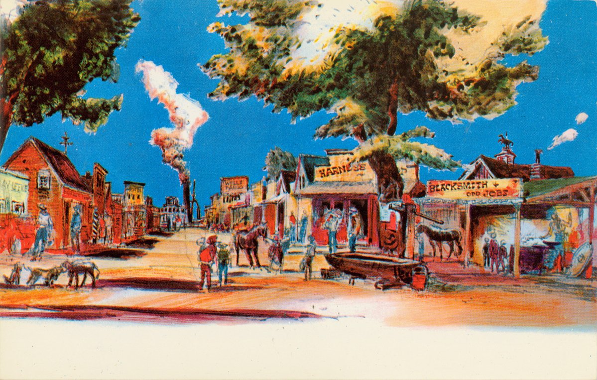 WDFMuseum's tweet image. Each Wednesday during Disneyland's 70th anniversary month, we're highlighting each original land. “Frontierland. Tall tales and true from the legendary past.” #DisneylandWEDnesdays