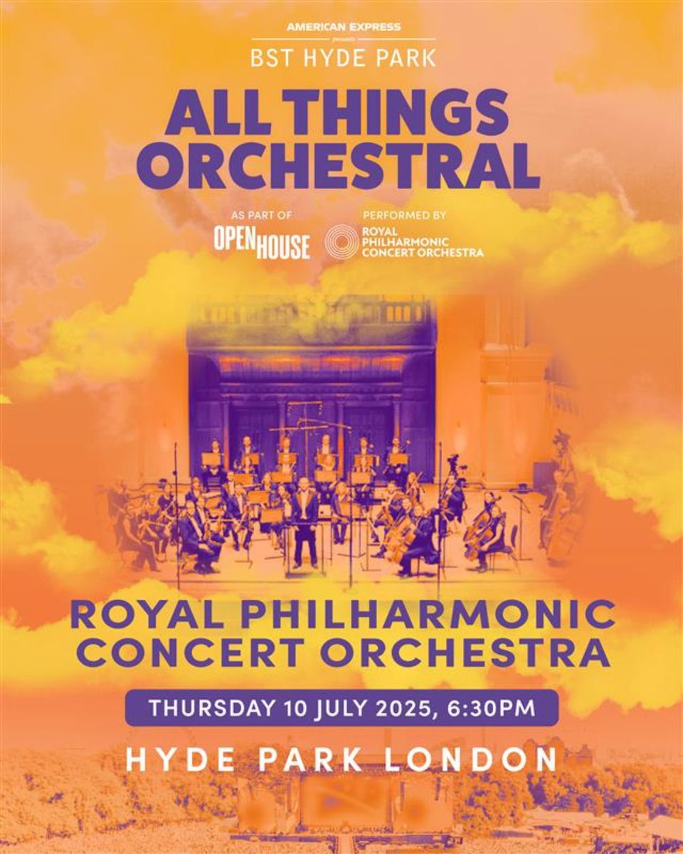 bstopenhouse's tweet image. Tomorrow is the day! Get ready to immerse yourself in the magic of the world’s greatest orchestral music live on The Great Oak Stage, performed by the famous @royalphilorch 💫
Book final tickets now at bst-hydepark.com
#OpenHouse #BSTHydePark #AllThingsOrchestral