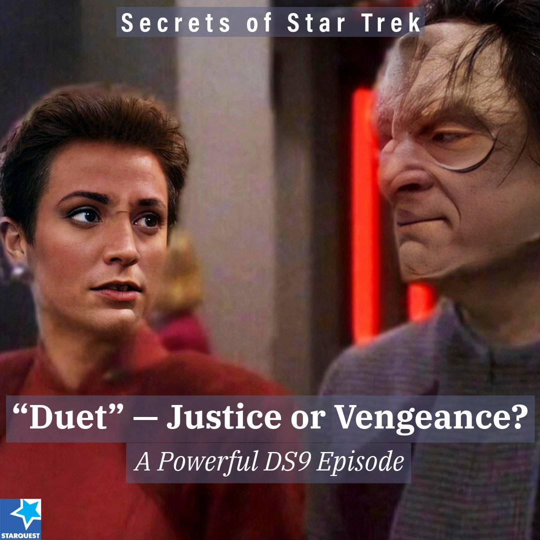 sqpn's tweet image. “Just being a Cardassian is enough.” “No, it’s not.” DS9’s “Duet” dares to confront genocide, justice & forgiveness in one unforgettable hour. starquest.fm/SST368 #DS9 #StarTrek