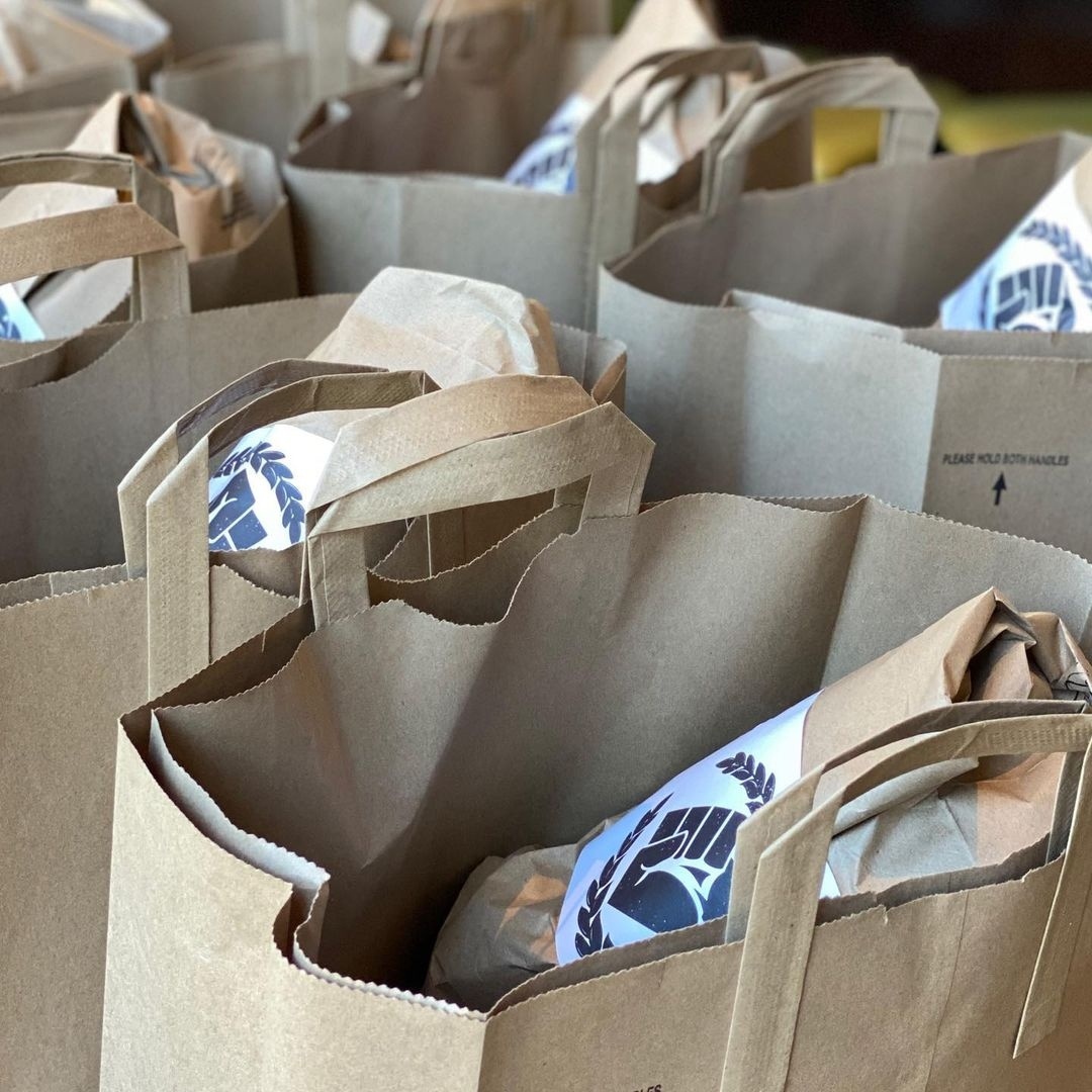 Bagged and ready to go. Each loaf made with care, packed by hand, and heading home with someone who knows good bread when they see it. We show up early so you can walk away with something real. 

What’s your go-to? We love hearing about what you come back for week after week.