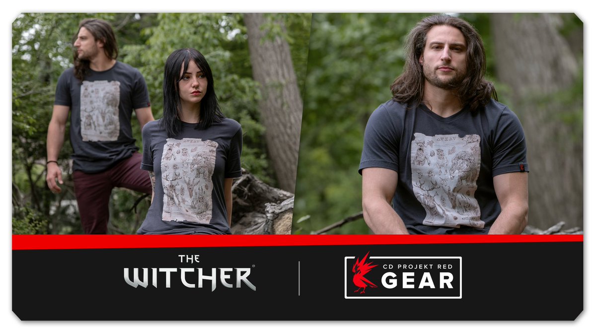 CDPRGear's tweet image. This dark gray t-shirt features just some of the creatures and plants that make up a witcher’s bestiary. @TheWitcher

gear.cdprojektred.com/products/the-w…