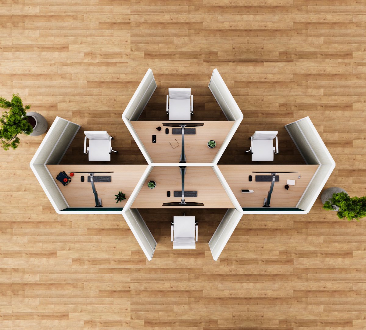 Make your space your own with <a href="/Gebesa/">Gebesa</a>, Synergy. 
Form - Function - Fun, workstations  don't have to be boring!