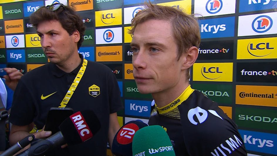 vingeupdates's tweet photo. 🗣️ Jonas Vingegaard on TV2: 
"It was a difficult day for me. That's how it is sometimes. I didn't have the legs. There's not much more to say. The Tour is of course long, so I'm still motivated and believe it's still possible." https://t.co/werviELIA7