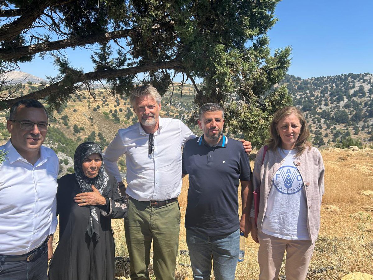 Kristoffer Vivike π©π°π±π§π―π΄ (@dkamblebanon) on Twitter photo Great visit today with @MoALebanon & <a href="/FAO/">Food and Agriculture Organization</a>, weβre helping restore lands, conserve water, and revive rural livelihoods for over 1,000 farmers with green jobs and renewed hope. Pleased to stand with Lebanon in supporting its most neglected region Akkar.π©π° π€ π±π§ Great visit today with @MoALebanon & <a href="/FAO/">Food and Agriculture Organization</a>, weβre helping restore lands, conserve water, and revive rural livelihoods for over 1,000 farmers with green jobs and renewed hope. Pleased to stand with Lebanon in supporting its most neglected region Akkar.π©π° π€ π±π§
